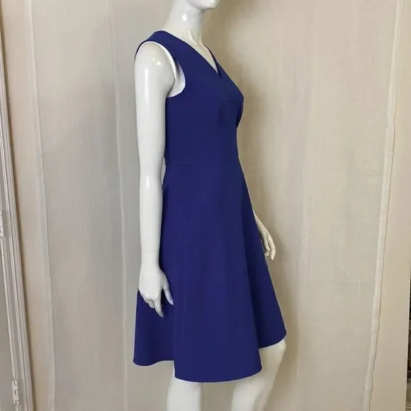 Calvin Klein Dress Royal Blue Fit and Flare A-line Size 2 - Picture 3 of 8